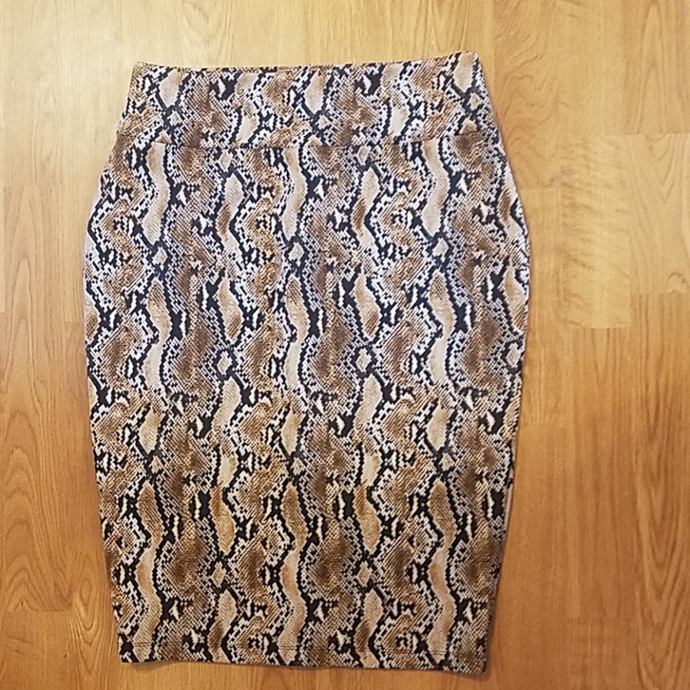 Snake Pencil Skirt